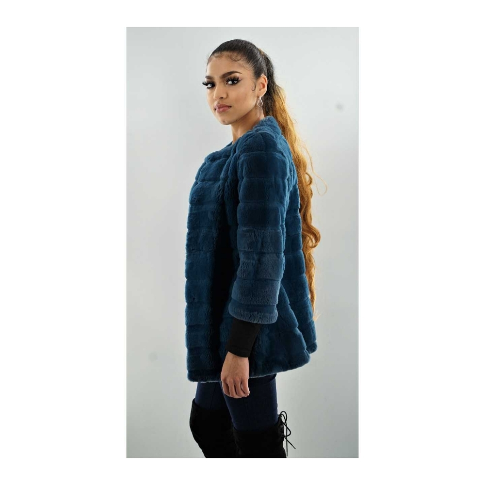 Blue Rex Rabbit Jacket Size 2-4 - Picture 2 of 2